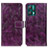 Leather Case Stands Flip Cover Holder K04Z for Realme Q5 5G Purple