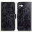 Leather Case Stands Flip Cover Holder K04Z for Samsung Galaxy M04 Black