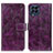 Leather Case Stands Flip Cover Holder K04Z for Samsung Galaxy M53 5G Purple