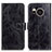 Leather Case Stands Flip Cover Holder K04Z for Sharp Aquos Sense7 Plus Black