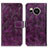 Leather Case Stands Flip Cover Holder K04Z for Sharp Aquos Sense7 Plus Purple