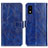 Leather Case Stands Flip Cover Holder K04Z for Sharp Aquos wish3 Blue