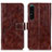 Leather Case Stands Flip Cover Holder K04Z for Sony Xperia 1 IV