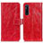 Leather Case Stands Flip Cover Holder K04Z for Sony Xperia 1 V Red