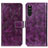 Leather Case Stands Flip Cover Holder K04Z for Sony Xperia 10 III Lite Purple