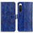 Leather Case Stands Flip Cover Holder K04Z for Sony Xperia 10 IV Blue