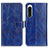 Leather Case Stands Flip Cover Holder K04Z for Sony Xperia 5 IV Blue