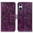 Leather Case Stands Flip Cover Holder K04Z for Sony Xperia 5 V Purple