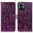 Leather Case Stands Flip Cover Holder K04Z for Vivo iQOO Z6 Lite 5G Purple