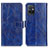 Leather Case Stands Flip Cover Holder K04Z for Vivo T1 5G India Blue