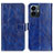 Leather Case Stands Flip Cover Holder K04Z for Vivo Y77 5G Blue