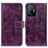 Leather Case Stands Flip Cover Holder K04Z for Xiaomi Mi 11T 5G Purple