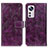 Leather Case Stands Flip Cover Holder K04Z for Xiaomi Mi 12 5G Purple