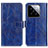 Leather Case Stands Flip Cover Holder K04Z for Xiaomi Mi 14 5G Blue