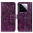 Leather Case Stands Flip Cover Holder K04Z for Xiaomi Mi 14 Pro 5G Purple