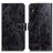 Leather Case Stands Flip Cover Holder K04Z for Xiaomi POCO C3 Black