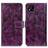 Leather Case Stands Flip Cover Holder K04Z for Xiaomi POCO C31 Purple