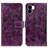 Leather Case Stands Flip Cover Holder K04Z for Xiaomi Poco C51 Purple