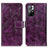 Leather Case Stands Flip Cover Holder K04Z for Xiaomi Poco M4 Pro 5G Purple