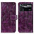Leather Case Stands Flip Cover Holder K04Z for Xiaomi Poco X4 Pro 5G Purple