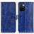 Leather Case Stands Flip Cover Holder K04Z for Xiaomi Redmi 10 4G Blue