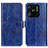 Leather Case Stands Flip Cover Holder K04Z for Xiaomi Redmi 10 India Blue