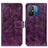 Leather Case Stands Flip Cover Holder K04Z for Xiaomi Redmi 11A 4G Purple