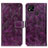 Leather Case Stands Flip Cover Holder K04Z for Xiaomi Redmi 9 Activ Purple