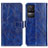 Leather Case Stands Flip Cover Holder K04Z for Xiaomi Redmi K50 5G Blue