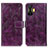 Leather Case Stands Flip Cover Holder K04Z for Xiaomi Redmi K50 Gaming AMG F1 5G Purple