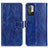 Leather Case Stands Flip Cover Holder K04Z for Xiaomi Redmi Note 10 5G Blue