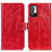 Leather Case Stands Flip Cover Holder K04Z for Xiaomi Redmi Note 10 5G Red