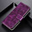 Leather Case Stands Flip Cover Holder K04Z for Xiaomi Redmi Note 10 Pro 4G Purple
