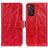 Leather Case Stands Flip Cover Holder K04Z for Xiaomi Redmi Note 11 4G (2022) Red