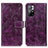 Leather Case Stands Flip Cover Holder K04Z for Xiaomi Redmi Note 11 5G Purple