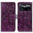 Leather Case Stands Flip Cover Holder K04Z for Xiaomi Redmi Note 11E Pro 5G Purple