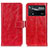 Leather Case Stands Flip Cover Holder K04Z for Xiaomi Redmi Note 11E Pro 5G Red