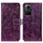 Leather Case Stands Flip Cover Holder K04Z for Xiaomi Redmi Note 12S Purple