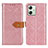 Leather Case Stands Flip Cover Holder K05Z for Motorola Moto G54 5G Pink