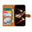 Leather Case Stands Flip Cover Holder K05Z for Nokia C02