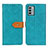 Leather Case Stands Flip Cover Holder K05Z for Nokia G22 Green