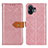 Leather Case Stands Flip Cover Holder K05Z for Nothing Phone 2 Pink