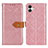 Leather Case Stands Flip Cover Holder K05Z for Samsung Galaxy A04 4G Pink