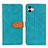 Leather Case Stands Flip Cover Holder K05Z for Samsung Galaxy M04 Green