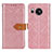 Leather Case Stands Flip Cover Holder K05Z for Sharp Aquos Sense7 Pink