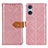 Leather Case Stands Flip Cover Holder K05Z for Sony Xperia 5 V Pink