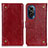 Leather Case Stands Flip Cover Holder K06Z for Huawei Nova 9 SE Red