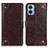 Leather Case Stands Flip Cover Holder K06Z for Motorola Moto E22