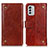 Leather Case Stands Flip Cover Holder K06Z for Nokia G60 5G