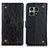 Leather Case Stands Flip Cover Holder K06Z for OnePlus 10 Pro 5G Black